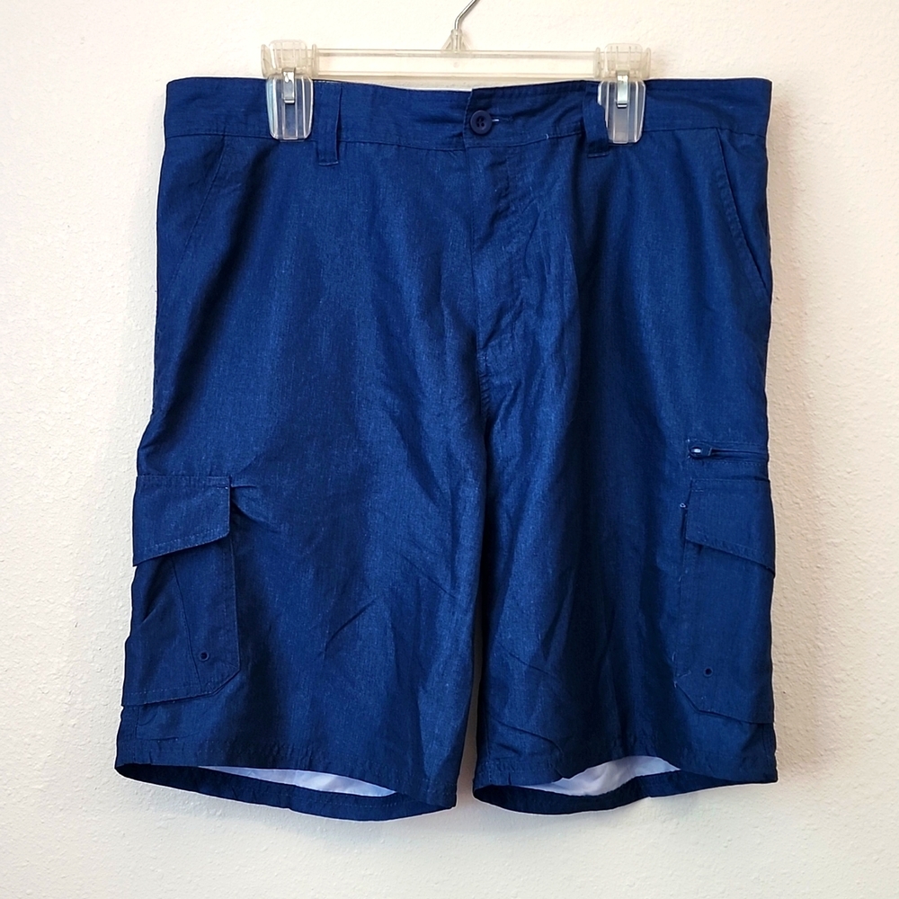 COPY - BURNSIDE CARGO SHORTS NAVY BLUE SIZE 36 / XL